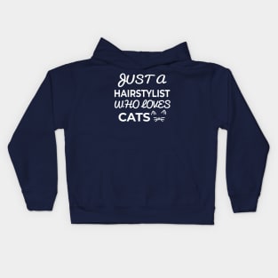 hairstylist cat owner Kids Hoodie